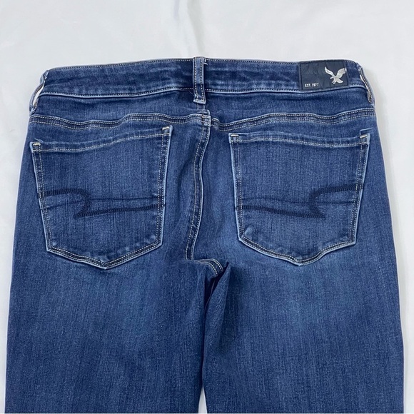 American Eagle Jeans Womens Size 6 360 Super Stretch High Rise Jegging Blue - Picture 5 of 12
